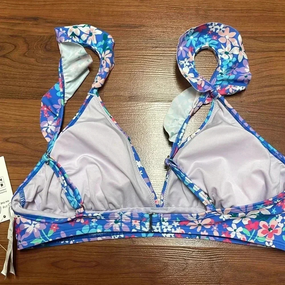 New! CUPSHE‎ Women's Bikini Sets Two Piece Ditsy Swimsuit size Med - Picture 8 of 9